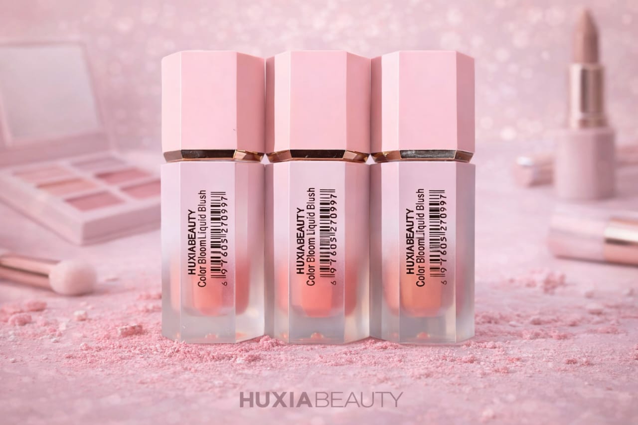 HUXIA Beauty Liquid Blush Set โ Available in 3 in 1 & 6 in 1 | Long Lasting Natural Glow