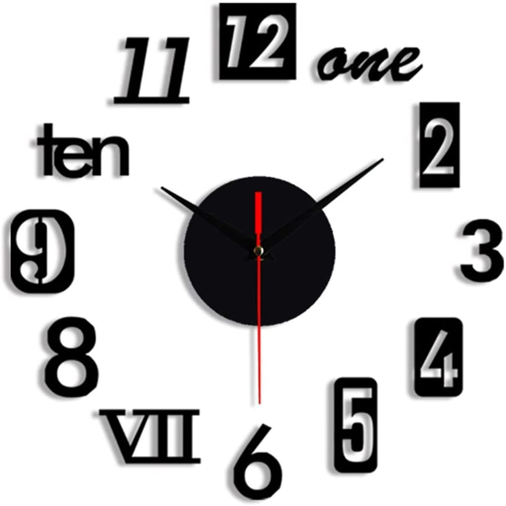 DIY Wall Clock - 3D Wooden wall clock Decor