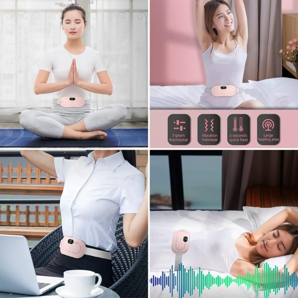 Heating Pad women Period Pain Cramp Relief Belt -Portable Menstrual Heating Pad