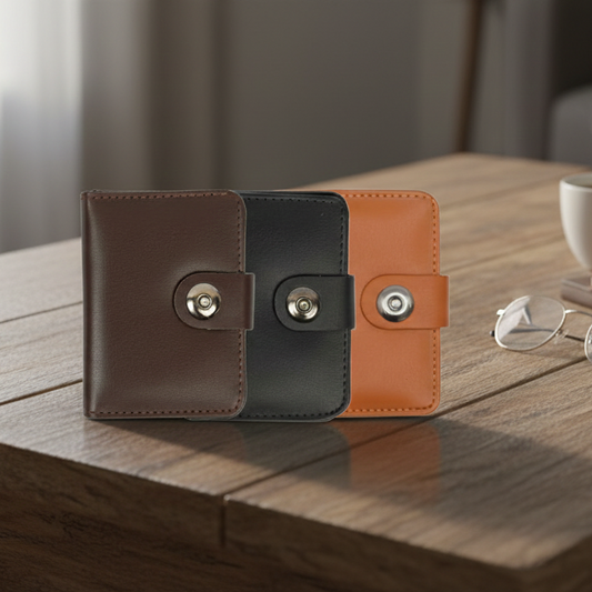 Men’s Premium Leather Wallet – Pack of 3 | Slim, Stylish & Durable Wallets for Daily Use, Travel & Gifts