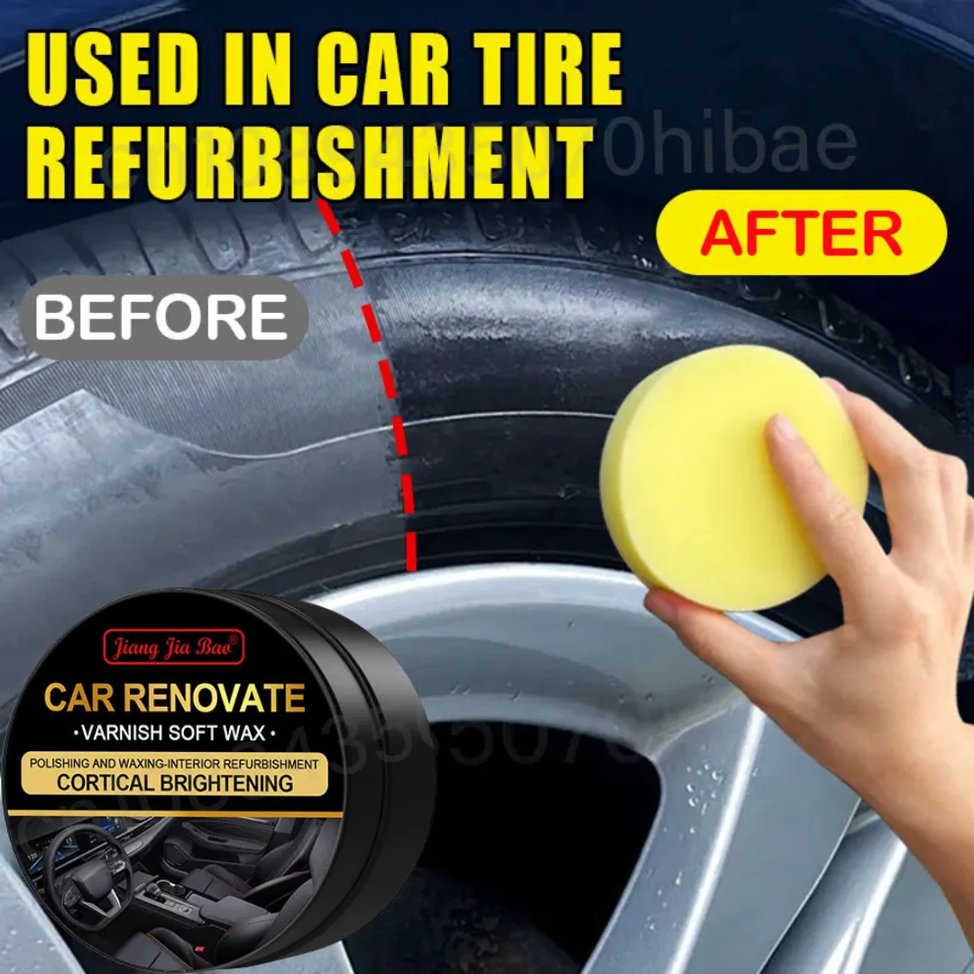 Interior & Exterior Car Wax – Restores Plastic, Leather, Tyres