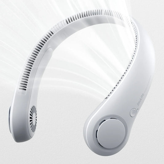 Bladeless Neck Fan – 360° Cooling