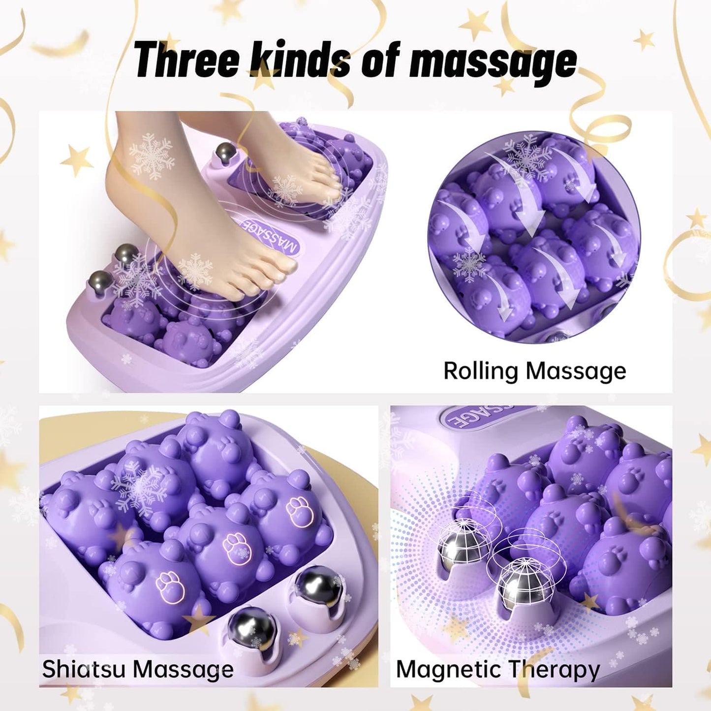 Foot Massager Roller, Home Leg Point Bead Roller Massager,
