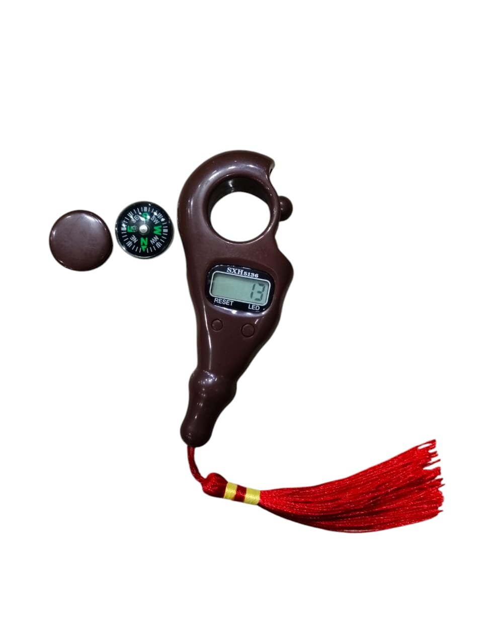 Digital Tasbeeh Counter with Qibla Compass & LED Light – Smart Zikr Tally Counter