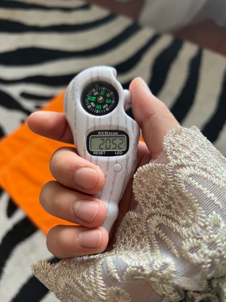 Digital Tasbeeh Counter with Qibla Compass & LED Light – Smart Zikr Tally Counter